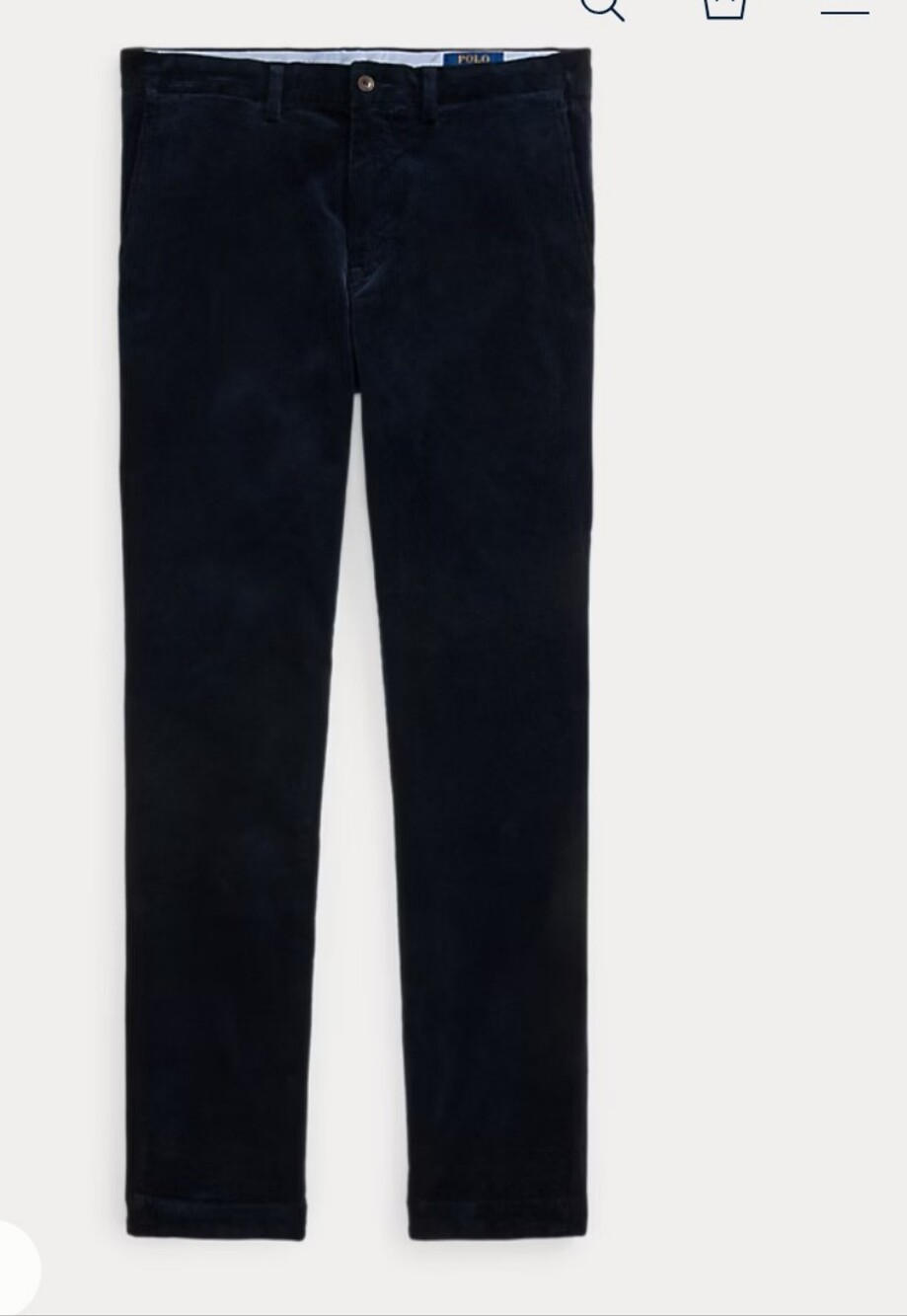 Polo Ralph Lauren Bedford Straight Fit Corduroy Pant - Aviator Navy - 36x30